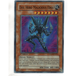 Evil Hero Malicious Edge carta yugi GLAS-EN003 Super Rare