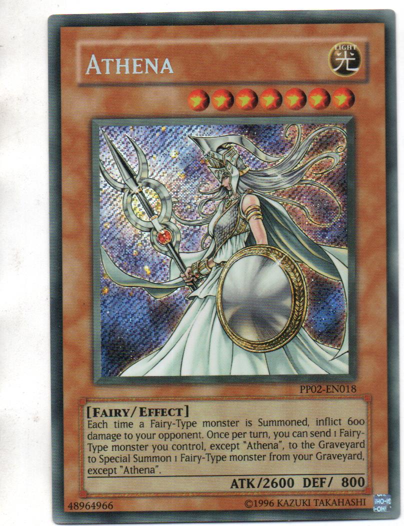 Athena carta yugi PP02-EN018 Secret Rare
