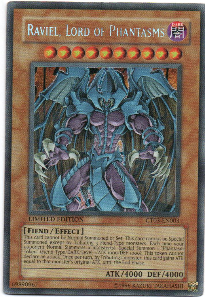 Raviel, Lord Of Phantasms carta yugi CT03-EN003 Secret Rare