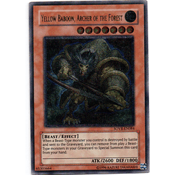 Yellow Baboon, Archer Of The Forest carta yugi SOVR-EN084 Ultimate Rare