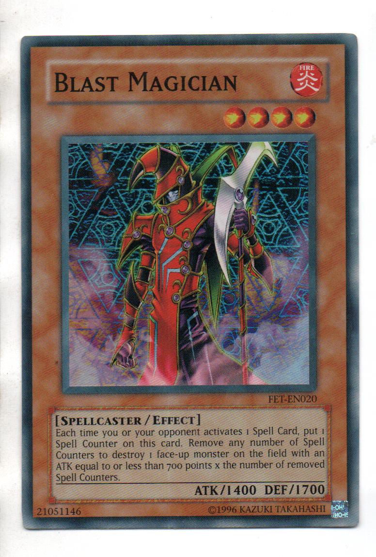 Blast Magician carta yugi FET-EN020 Super Rare