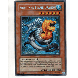 Frost And Flame Dragon carta yugi TAEV-EN033 Secret Rare