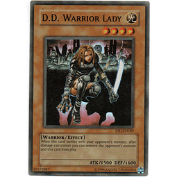 D.D. Warrior Lady carta yugi DR1-EN189 Super Rare