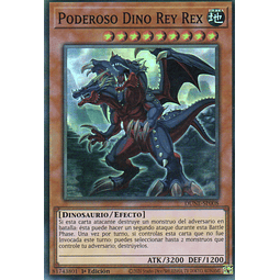 Mighty Dino King Rex carta de yugi DUNE-SP008 Super Rare