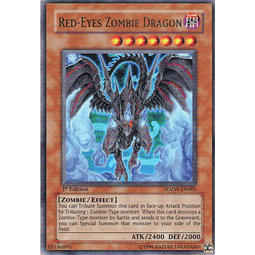 Red-Eyes Zombie Dragon - SDZW-EN001 - Ultra Rare 1st Edition