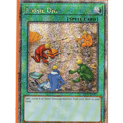 Fossil Dig CARTA YUGI RA01-EN053 Quarter Century Secret Rare