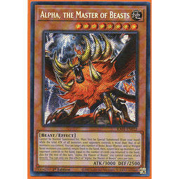 Alpha, The Master of Beasts CARTA YUGI RA01-EN022 Secret Rare