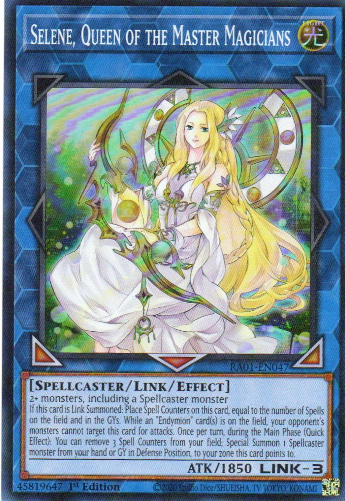 Selene, Queen of the Master Magician CARTA YUGI RA01-EN047 Super Rare