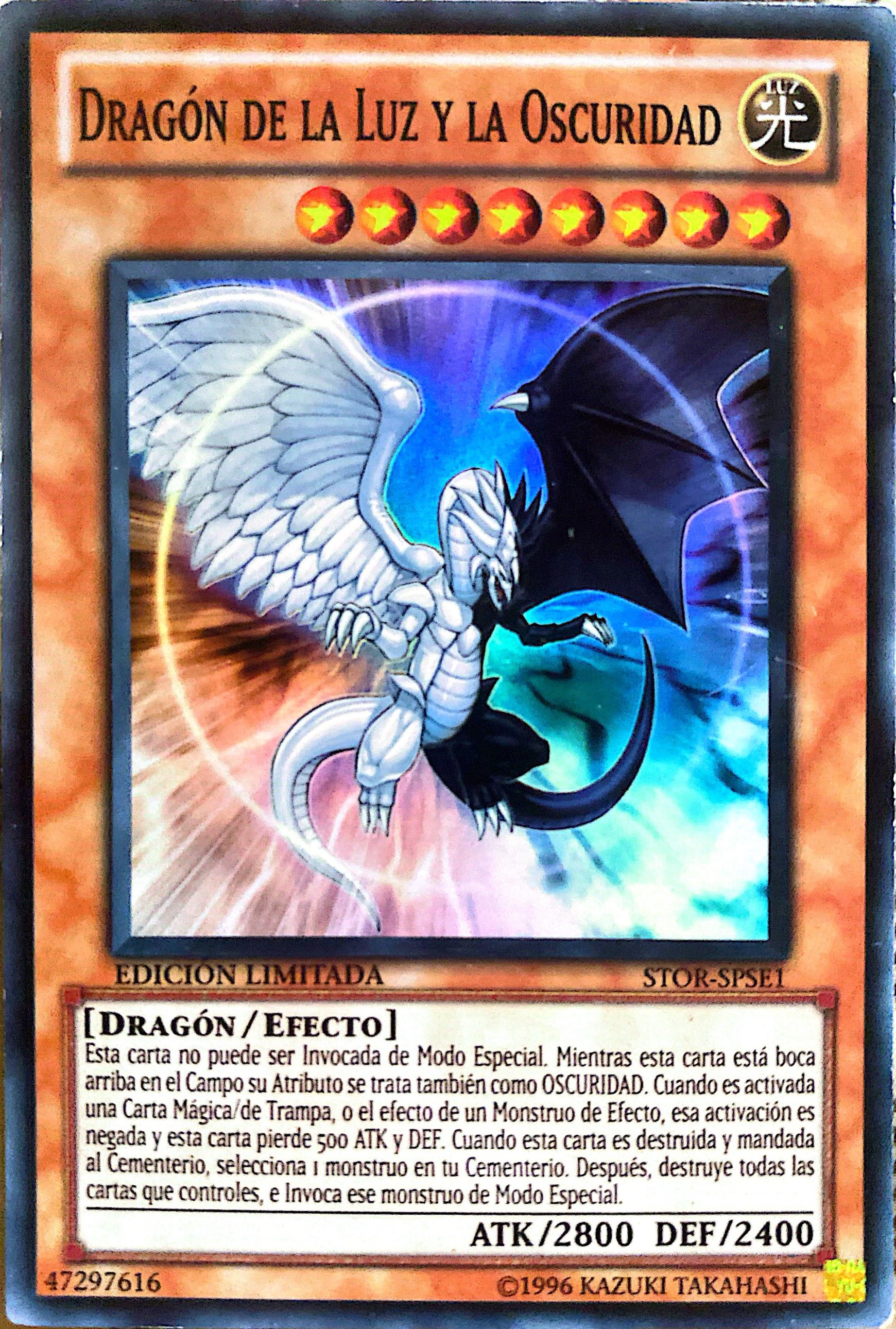 Light and Darkness Dragon carta yugi STOR-SPSE1 Super Rare