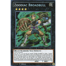 Zoodiac Broadbull carta suelta MP17-EN206 Secret Rare