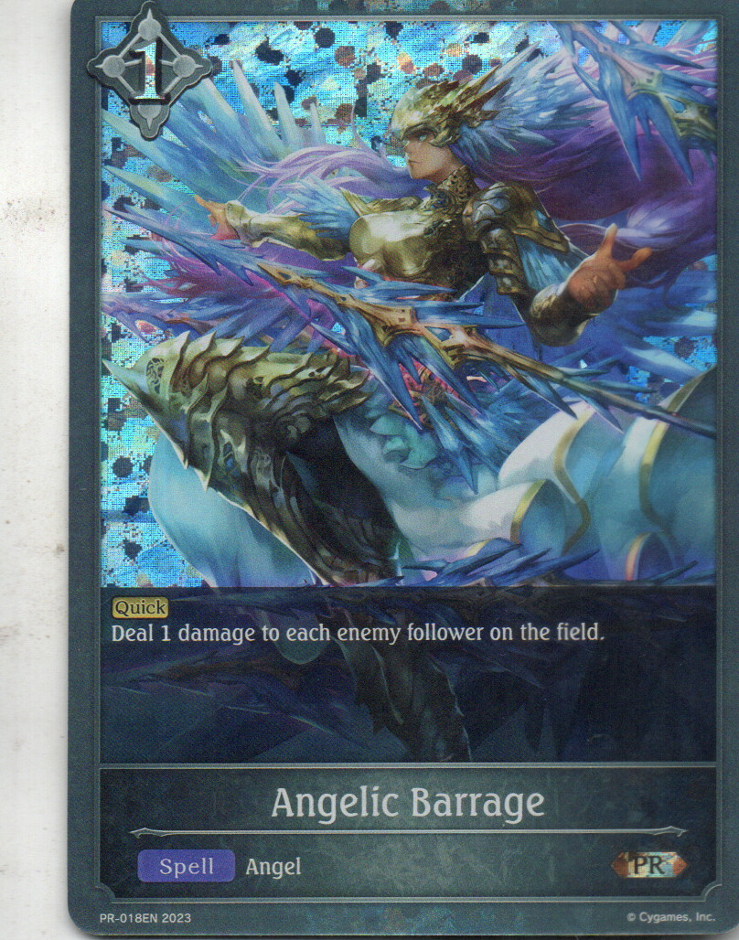 Angelic Barrage  carta shadowverse  PR-018EN
