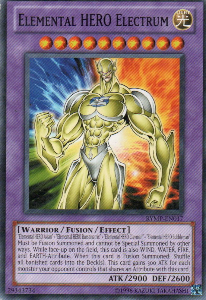 Elemental HERO Electrum carta yugi RYMP-EN017 Comun