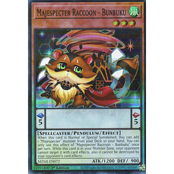 Majespecter Raccoon - Bunbuku Carta yugi MZMI-EN072 Super Rare