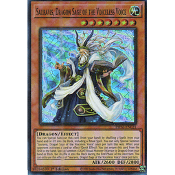 Sauravis, Dragon Sage of the Voiceless Voice carta yugi PHNI-EN021 Super Rare