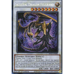 Skeletal Dragon Felgrand carta yugi MP23-EN084 Secret rare