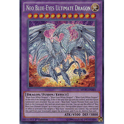 Neo Blue-Eyes Ultimate Dragon carta yugi MVP1-ENS01 Secret rare