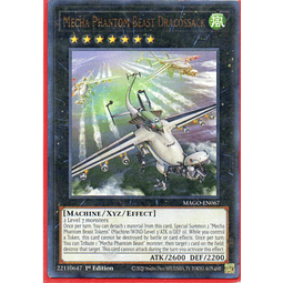 Mecha Phantom Beast Dracossack carta yugi MAGO-EN067 Ultra rare