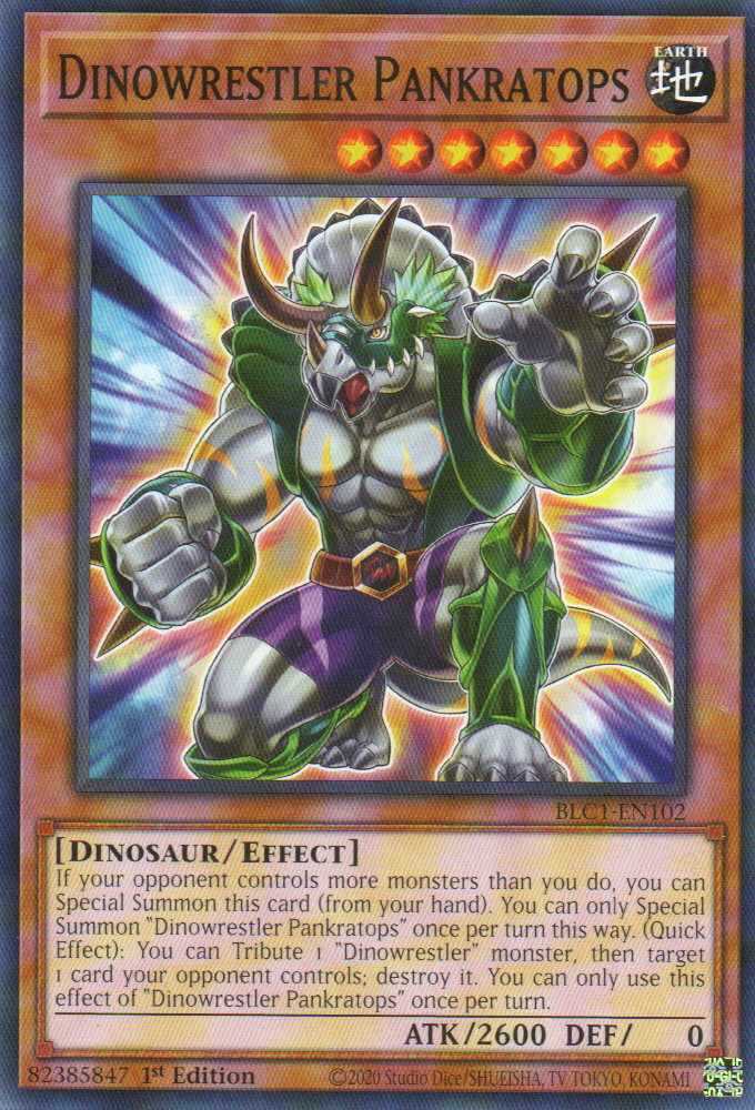 Yu-Gi-Oh! TCG – 3x Ultra Rare Dinowrestler Pankratops (DUDE-EN036) 1st Edition
