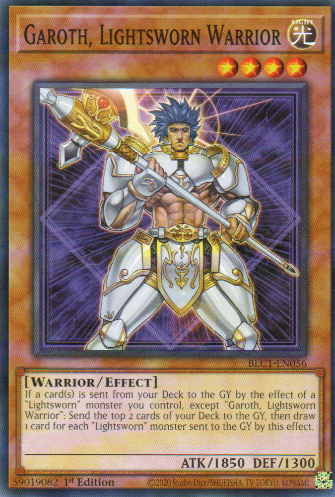 Garoth, Lightsworn Warrior carta yugi BLC1-EN056 Common