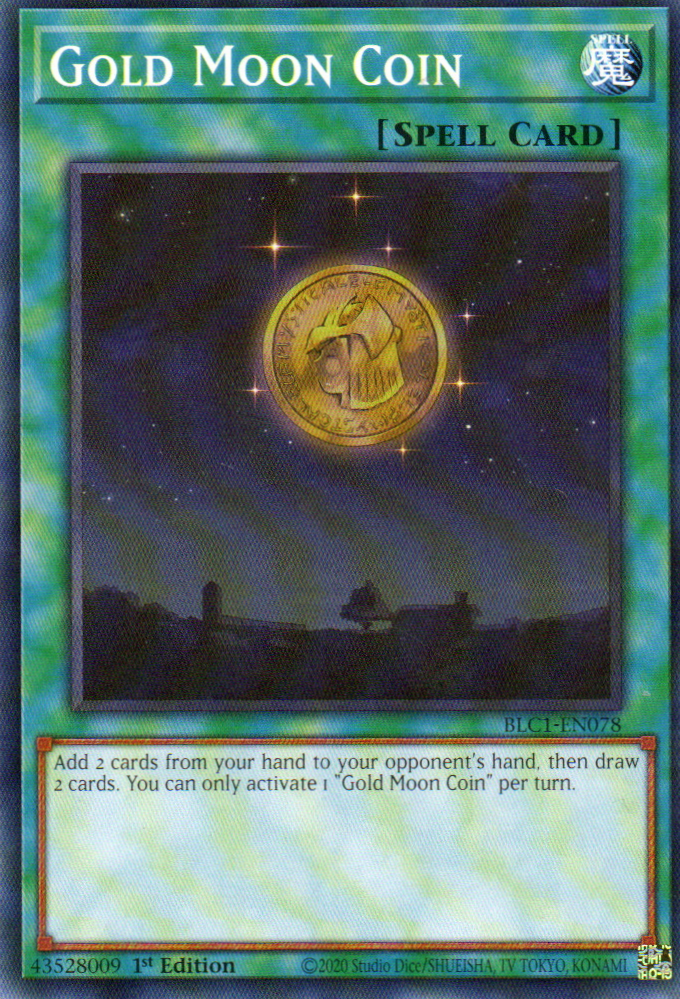 Gold Moon Coin carta yugi BLC1-EN078 Common