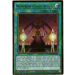 Numeron Chaos Ritual Carta Yugi MGED-EN050 Premium Gold Rare