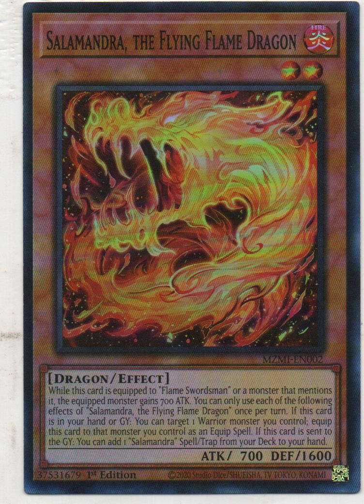 Salamandra, The Flying Flame Dragon Carta Yugi MZMI-EN007