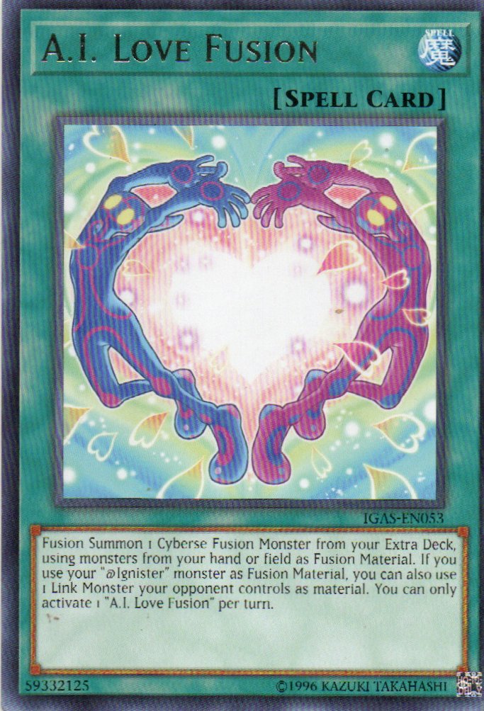 A.I. Love Fusion carta yugi IGAS-EN053 Rare