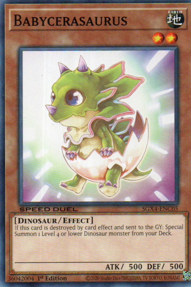 Babycerasaurus carta yugi SGX4-ENC05 Common