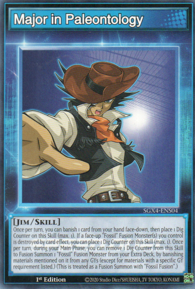 Major in Paleontology carta yugi SGX4-ENS04 Common