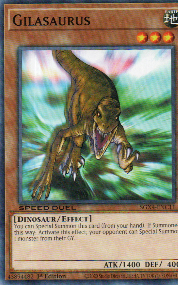 Gilasaurus carta yugi SGX4-ENC11 Common