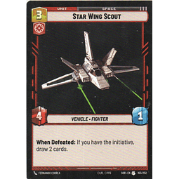 Star Wing Scout carta star wars SOR163 Uncommun