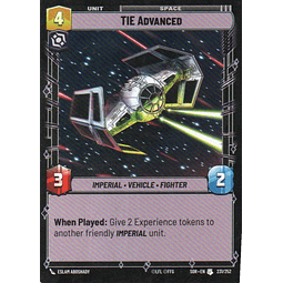 TIE Advanced carta star wars SOR231 Uncommun