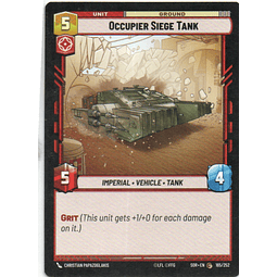 Occupier Slege Tank  carta star wars SOR165 Commun