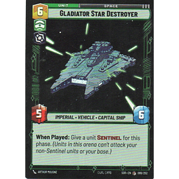 Gladiator Star Destroyer carta star wars SOR86 Commun