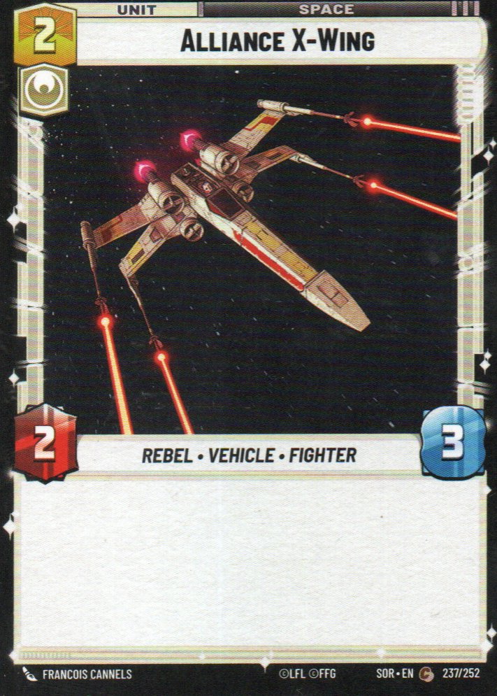 Alliance X-Wing carta star wars SOR237 Commun