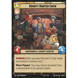 Bounty Hunter Crew carta star wars SOR183 Commun