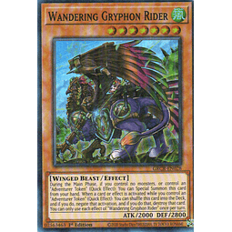Wandering Gryphon Rider carta yugi GRCR-EN028 Super rare