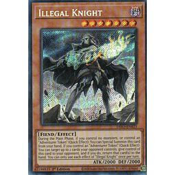 Illegal Knight carta yugi DIFO-EN023 Secret Rare