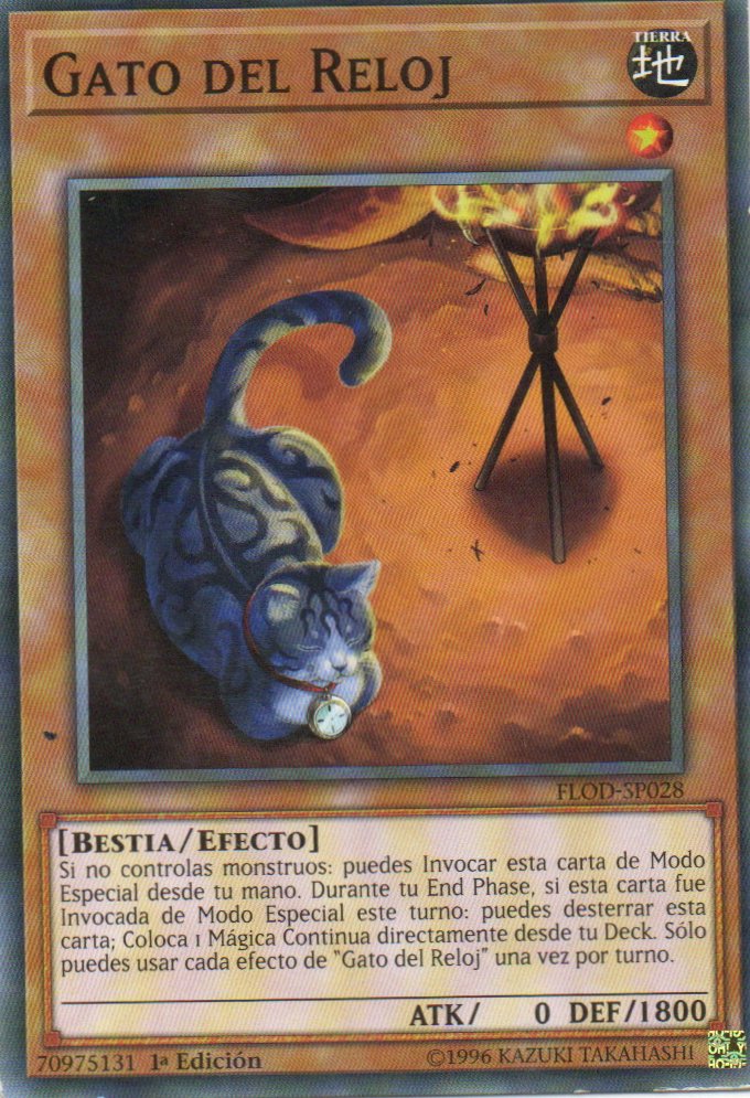 Gato Del Reloj Carta Yugi FLOD-SP028