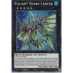 Valiant Shark Lancer carta yugi ETCO-EN044 Super Rare