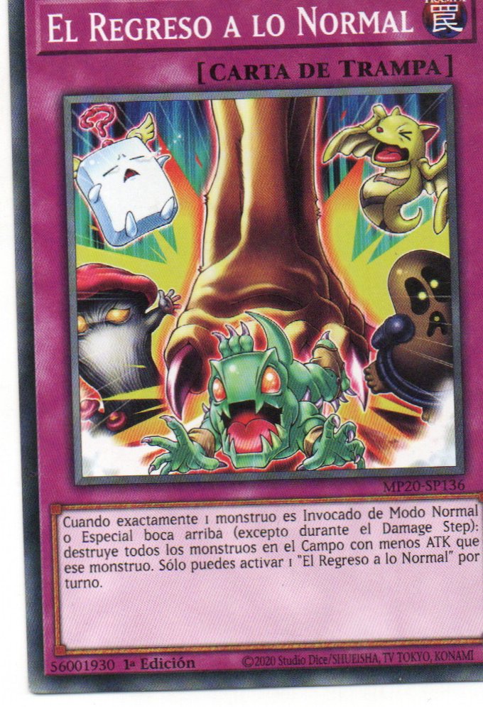 The Return to the Normal carta yugi MP20-SP136 Common