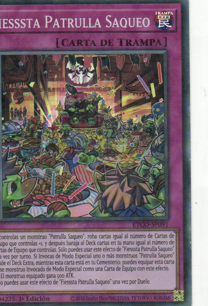 Plunder Patroll Parrrty carta yugi ETCO-SP091 Super Rare