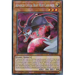 Advanced Crystal Beast Ruby Carbuncle carta yugi BLCR-EN010 Secret Rare