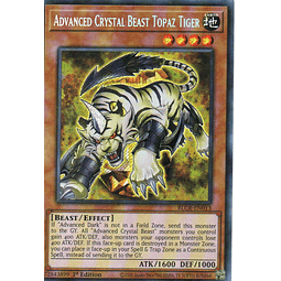 Advanced Crystal Beast Topaz Tiger carta yugi BLCR-EN013 Secret Rare