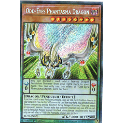 Odd-Eyes Phantasma Dragon carta yugi BLCR-EN075 Secret Rare