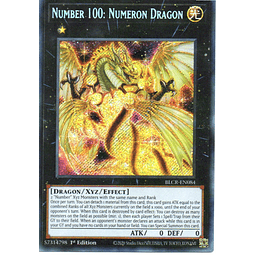 Number 100: Numeron Dragon carta yugi BLCR-EN084 Secret Rare