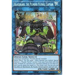 Blackbeard, the Plunder Patroll Captain carta yugi BLCR-EN094 Secret Rare