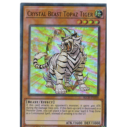 Crystal Beast Topaz Tiger carta yugi BLCR-EN050 Ultra Rare