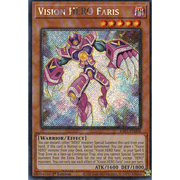 Vision HERO Faris carta yugi RA01-EN004 Platinum rare