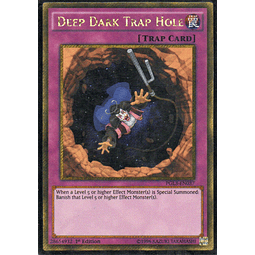 Deep Dark Trap Hole carta yugi PGL3-EN037 Premium gold rare